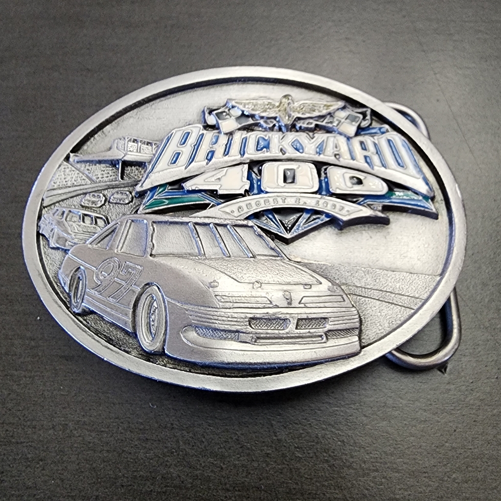 Vintage 1997 Brickyard 400 Nascar Winston Cup Buckle